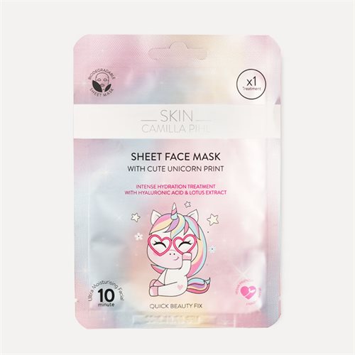 Skin Camilla Pihl Beauty Moisture Boost Unicorn Sheet Mask